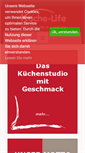 Mobile Screenshot of kueche-life.de