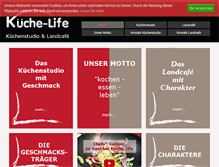 Tablet Screenshot of kueche-life.de